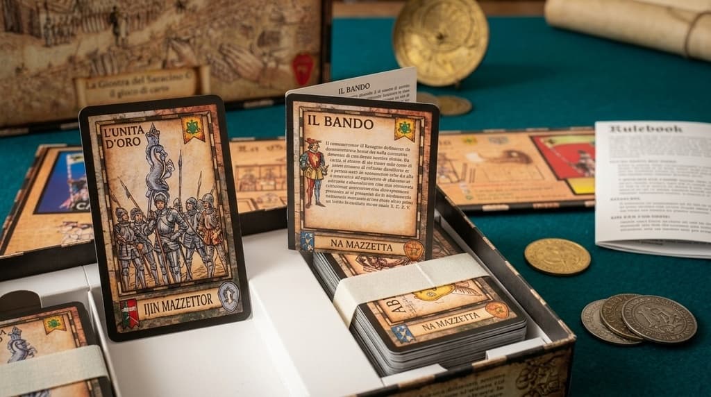 Il Grande Gioco di Carte Del Saracino — Si gioca a tavola.